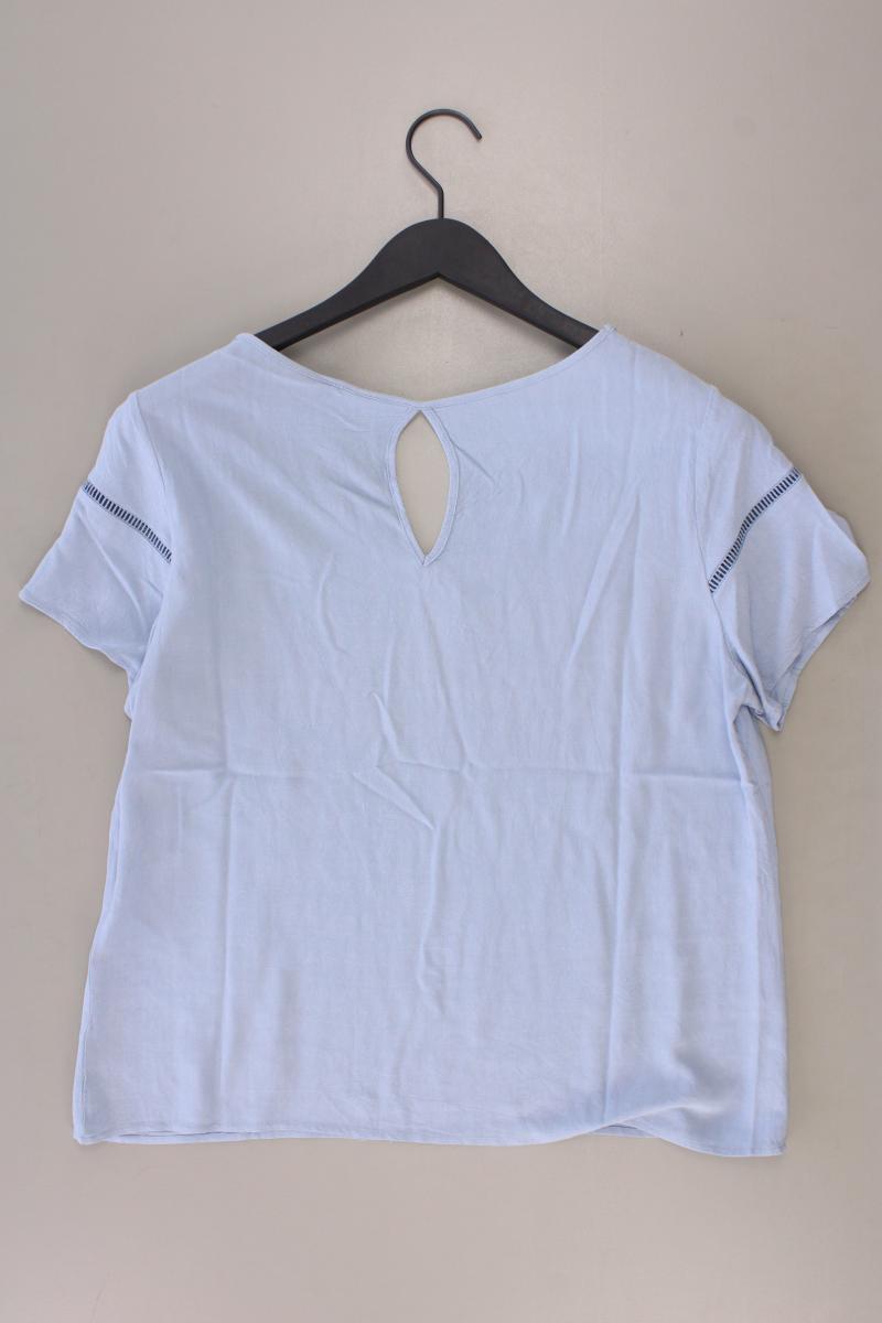 Vila Kurzarmbluse Gr. 42 blau aus Polyester