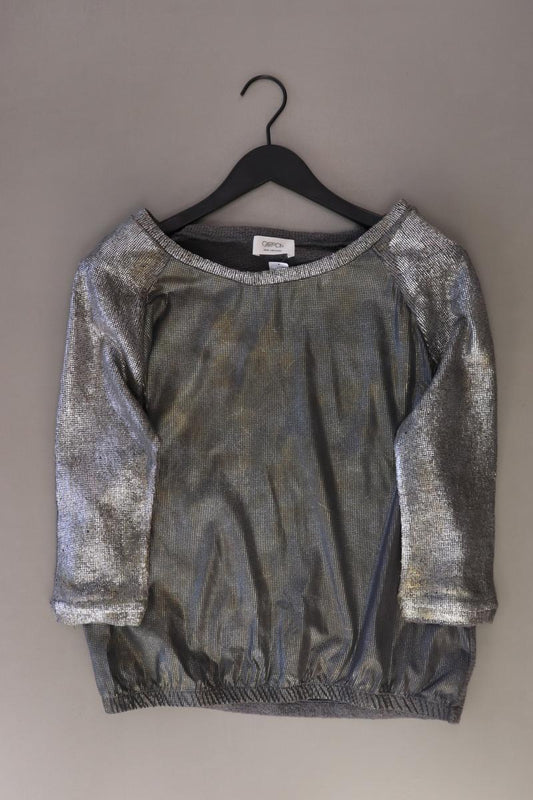 Cartoon Feinstrickpullover Gr. 38 silber aus Baumwolle