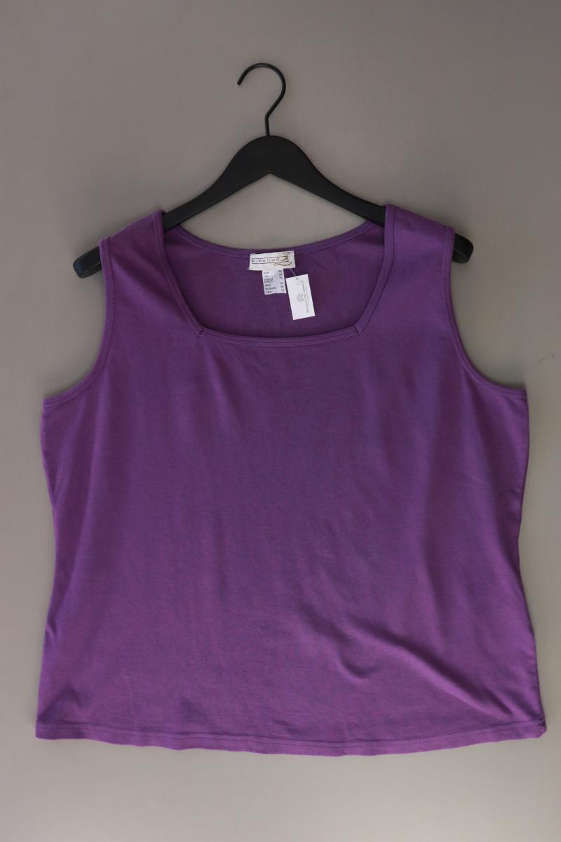 Trägertop Gr. 48 lila aus Baumwolle