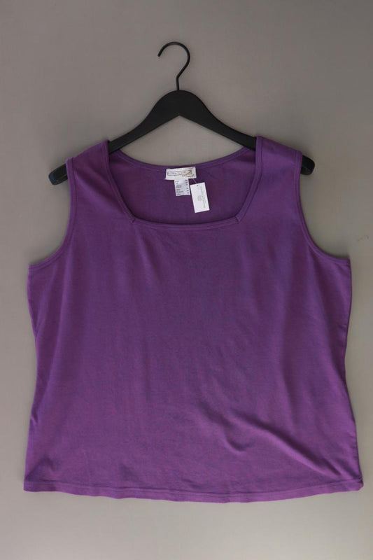 Trägertop Gr. 48 lila aus Baumwolle