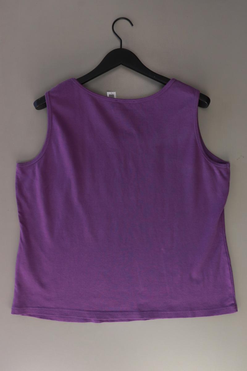 Trägertop Gr. 48 lila aus Baumwolle