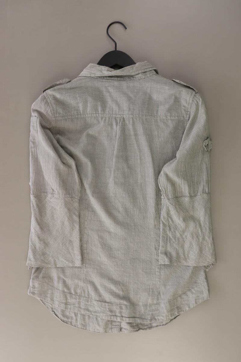 Ann Christine Slim Bluse Gr. L gestreift 3/4 Ärmel grau