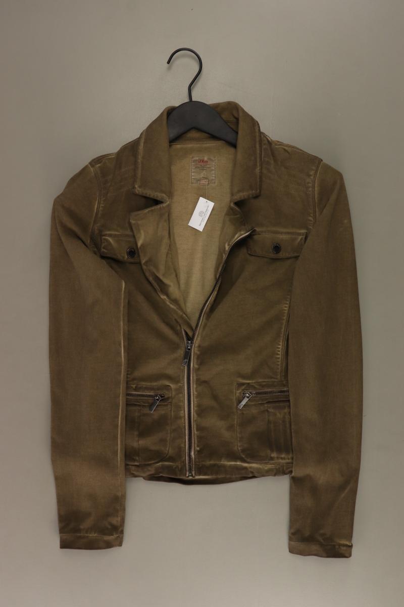 s.Oliver Übergangsjacke Gr. 34 braun aus Baumwolle