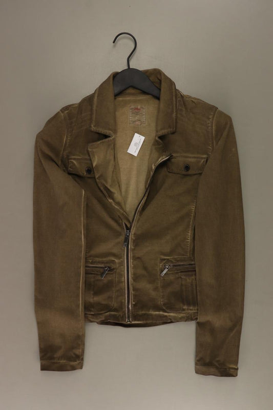 s.Oliver Übergangsjacke Gr. 34 braun aus Baumwolle