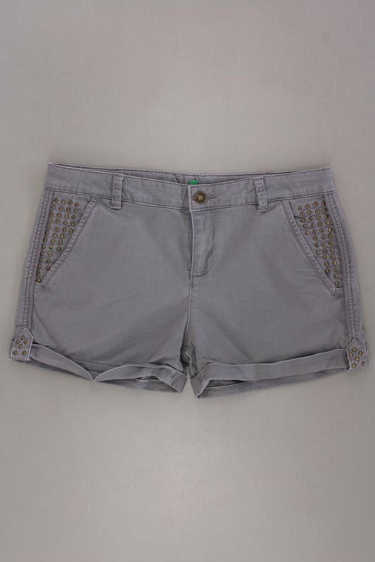 United Colors of Benetton Hotpants Gr. M grau aus Baumwolle