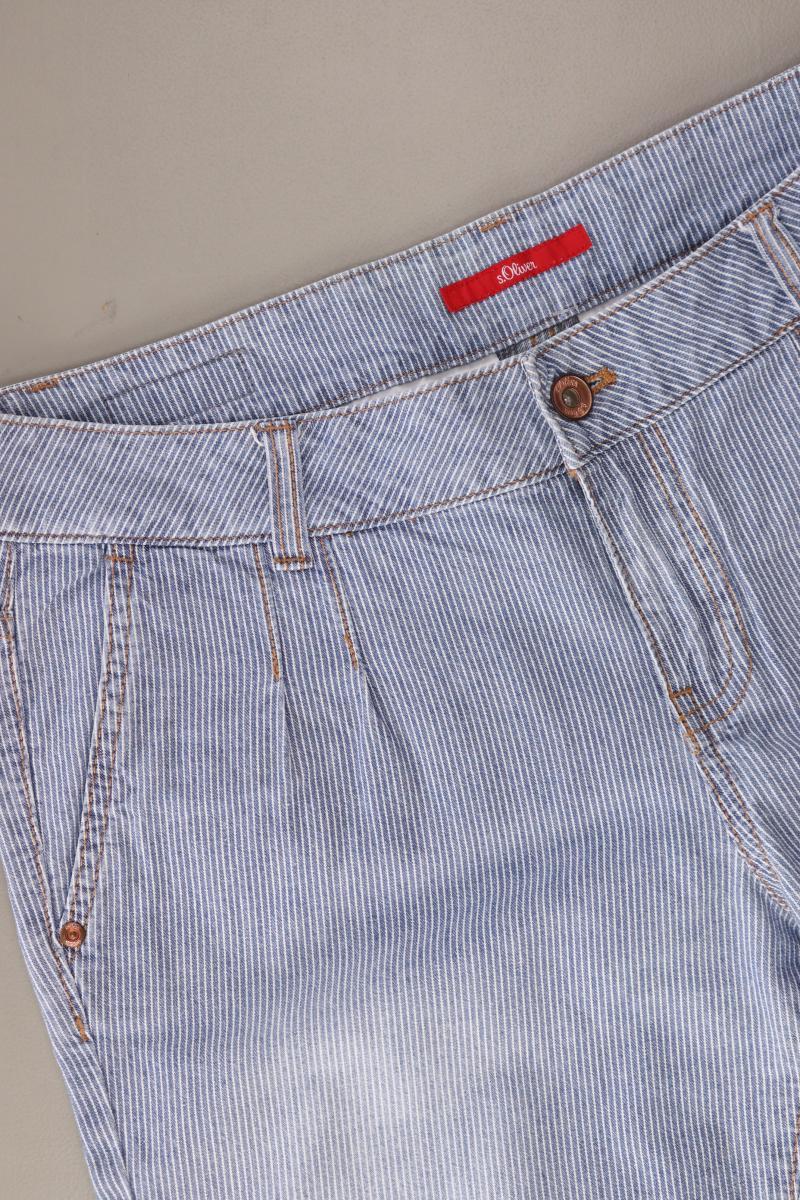 s.Oliver Hose Gr. 36 gestreift blau aus Baumwolle