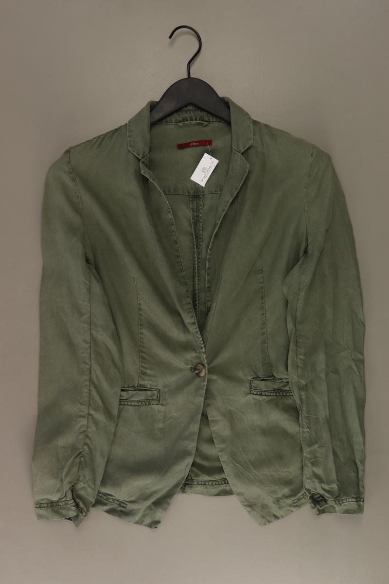 s.Oliver Regular Blazer Gr. 38 olivgrün aus Lyocell