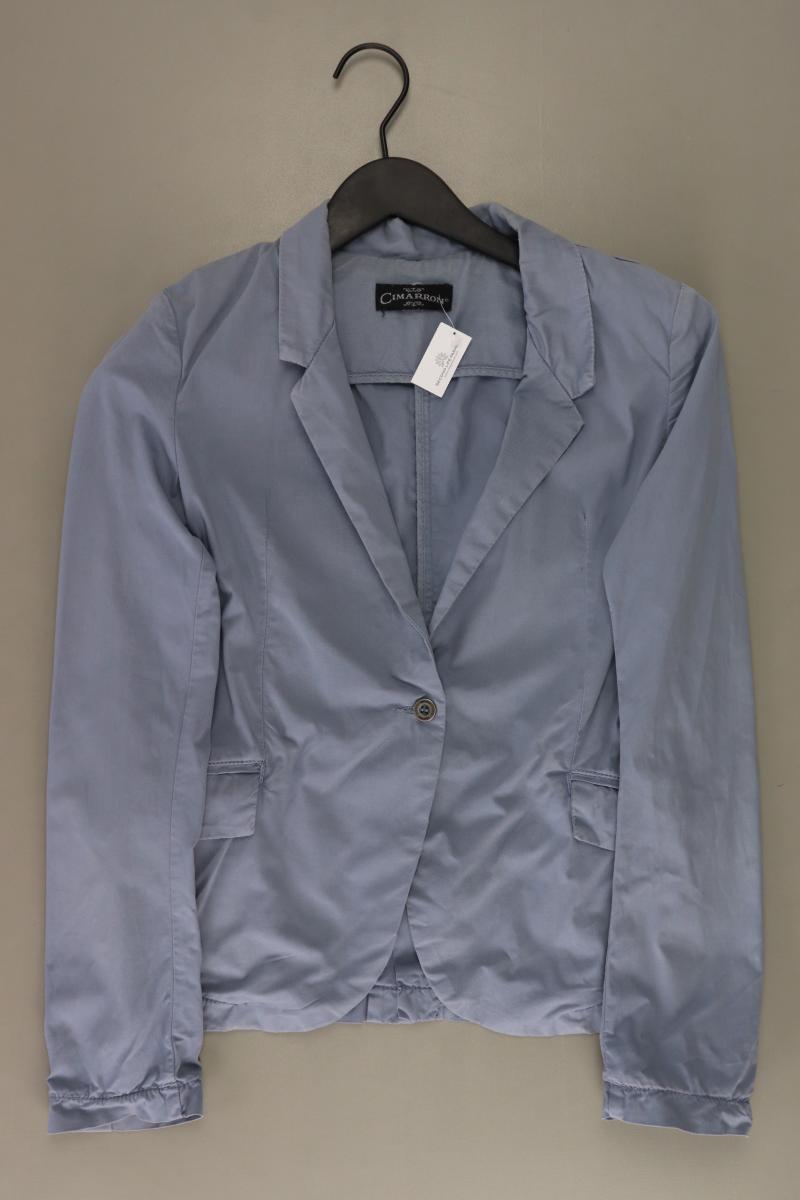 Regular Blazer Gr. M blau aus Baumwolle