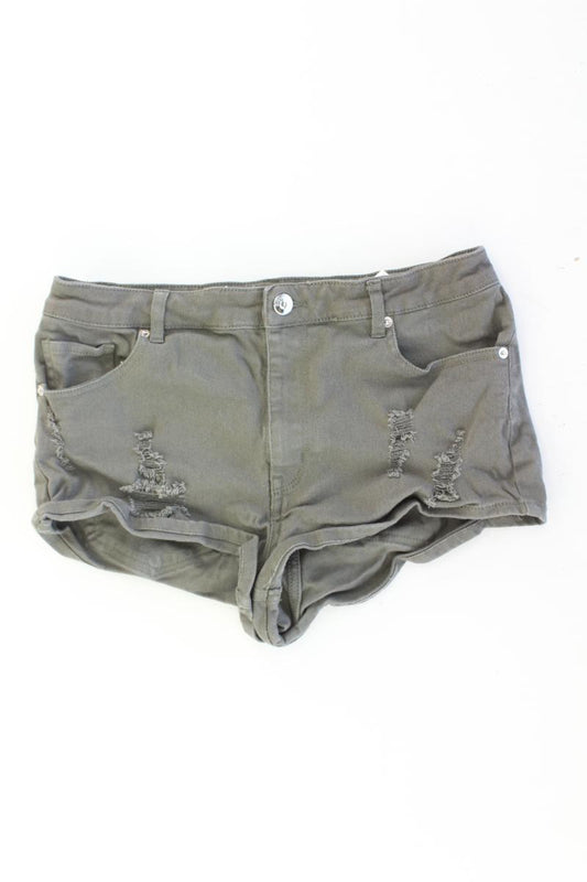 H&M Divided Shorts Gr. 38 olivgrün aus Baumwolle