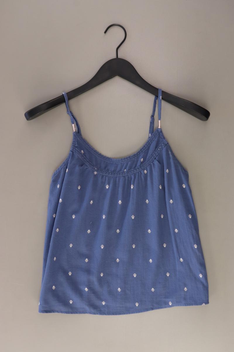 Abercrombie & Fitch Spaghetti-Top Gr. XS blau aus Baumwolle