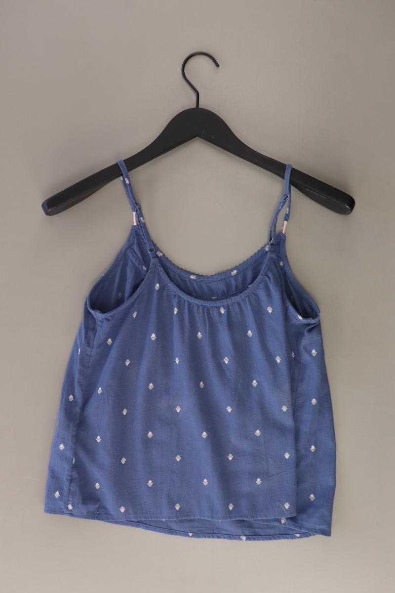 Abercrombie & Fitch Spaghetti-Top Gr. XS blau aus Baumwolle