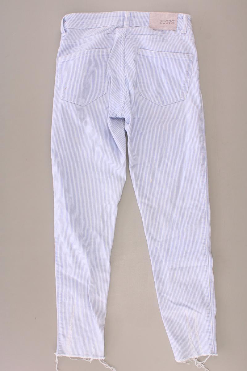 Zara 7/8 Jeans Gr. 34 gestreift blau