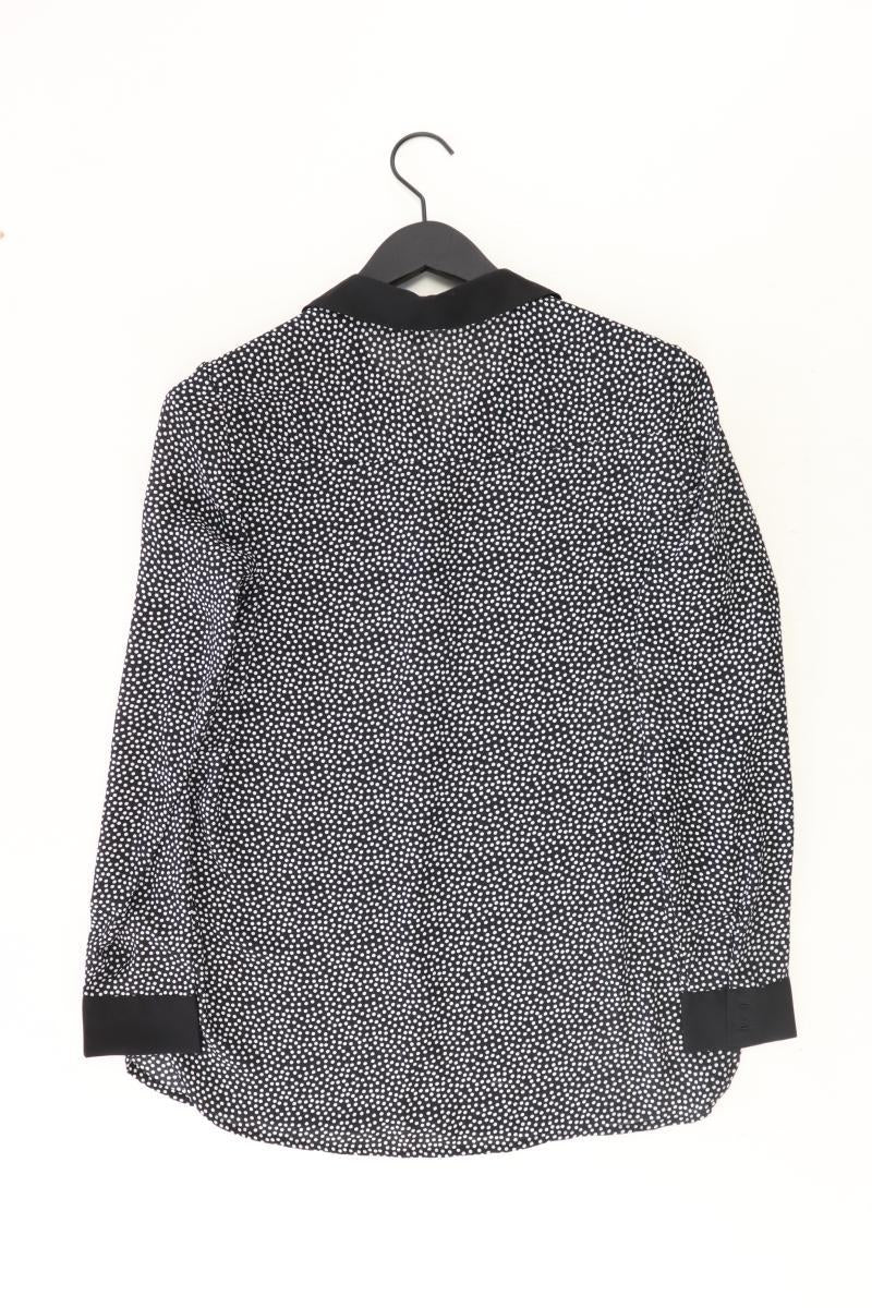 Reserved Langarmbluse Gr. 38 gepunktet neuwertig schwarz aus Polyester