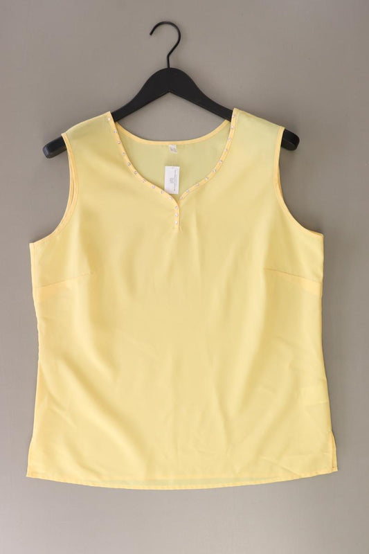 Ärmellose Bluse Gr. 42 gelb aus Polyester