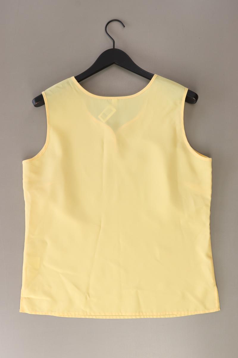 Ärmellose Bluse Gr. 42 gelb aus Polyester