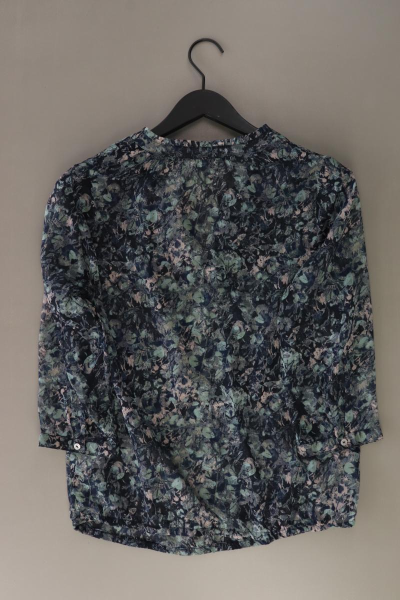 Street One Rüschenbluse Gr. 38 3/4 Ärmel blau aus Polyester