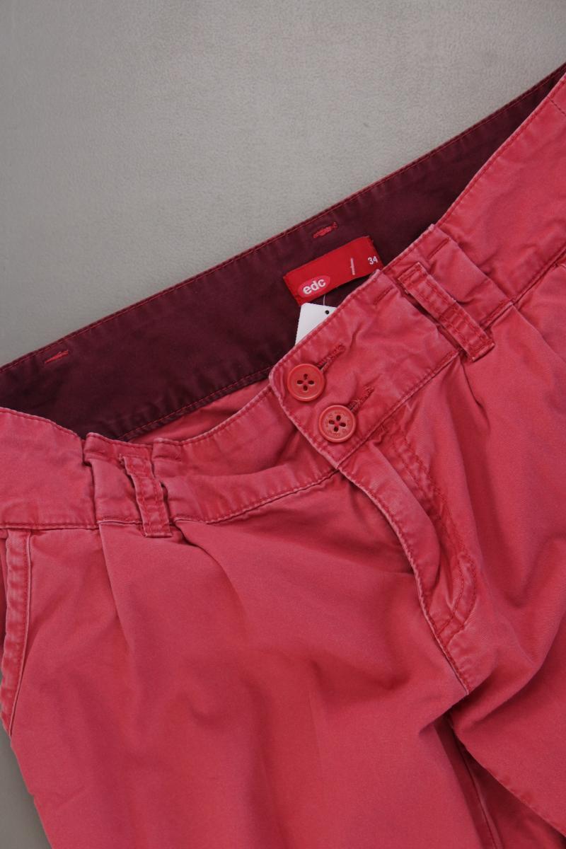 edc by Esprit Chinohose Gr. 34 rot aus Baumwolle