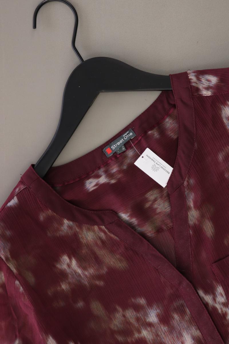 Street One Classic Bluse Gr. 40 3/4 Ärmel lila aus Polyester