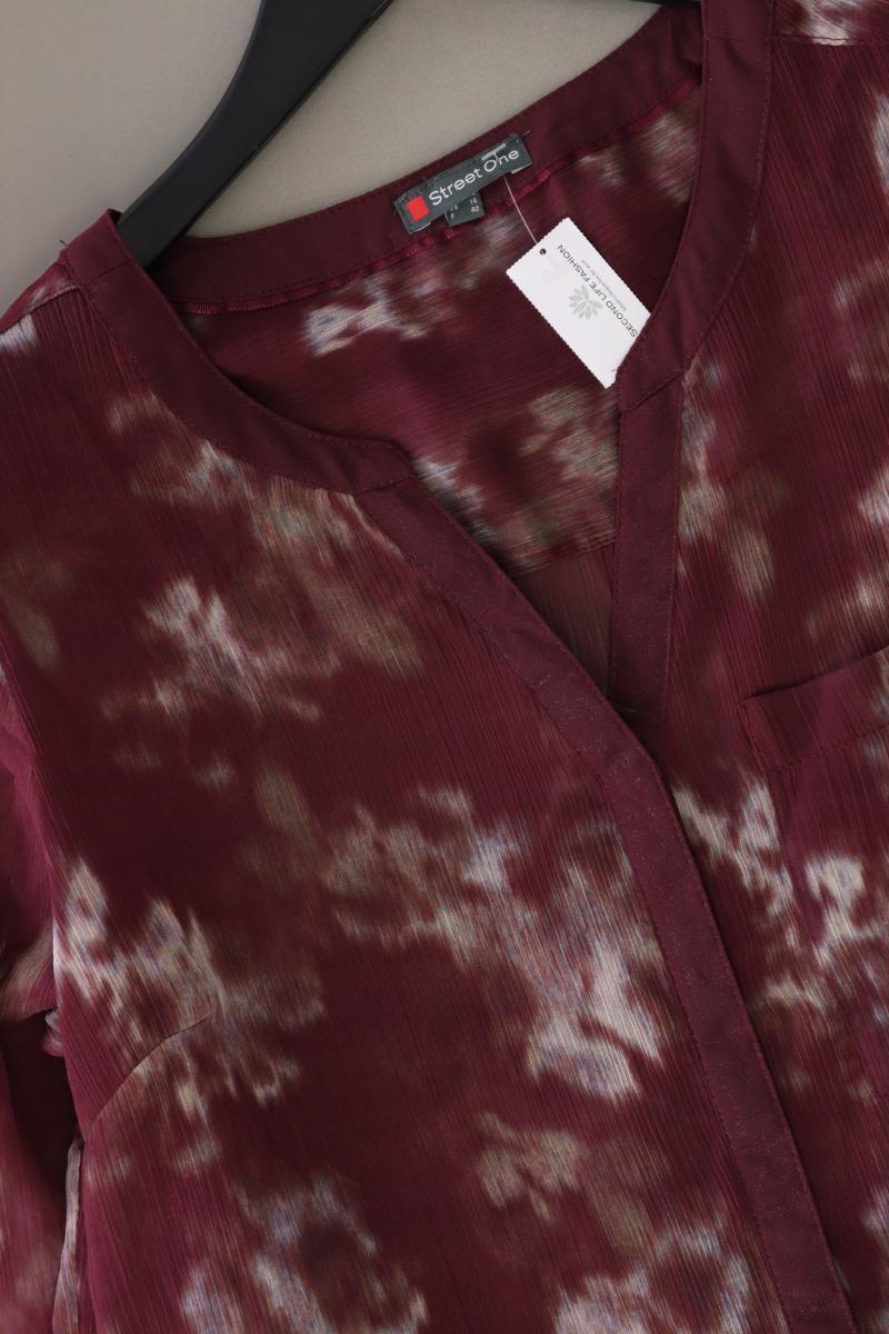 Street One Classic Bluse Gr. 40 3/4 Ärmel lila aus Polyester
