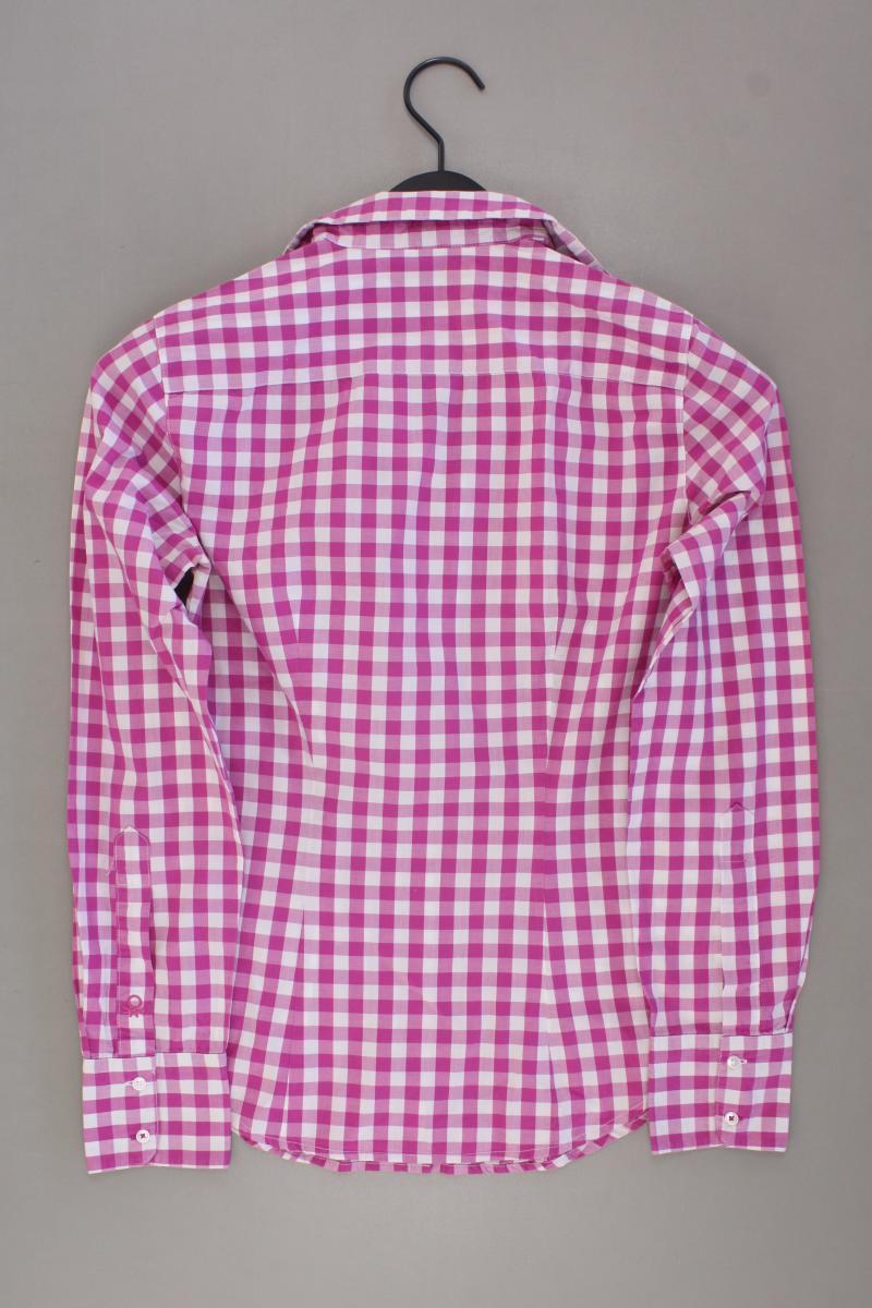 United Colors of Benetton Karobluse Gr. XS kariert Langarm pink aus Baumwolle