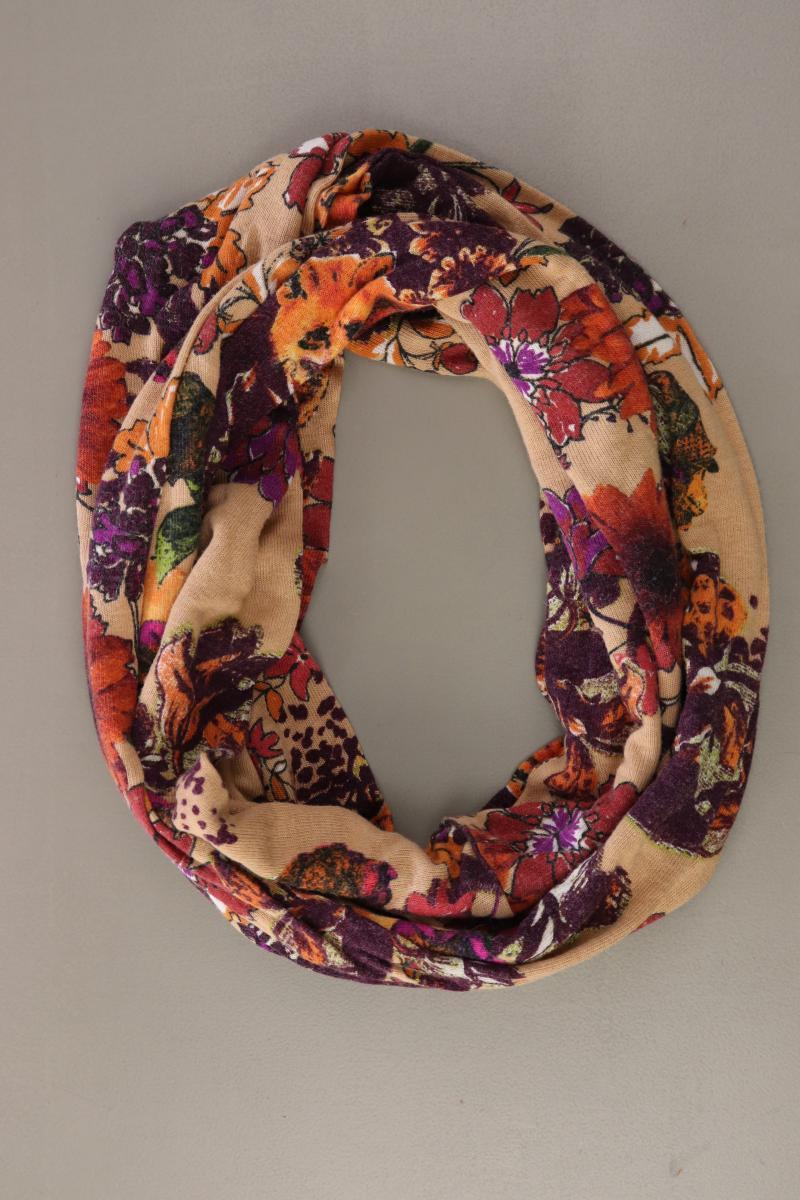 Himmelblau Loop mit Blumenmuster mehrfarbig