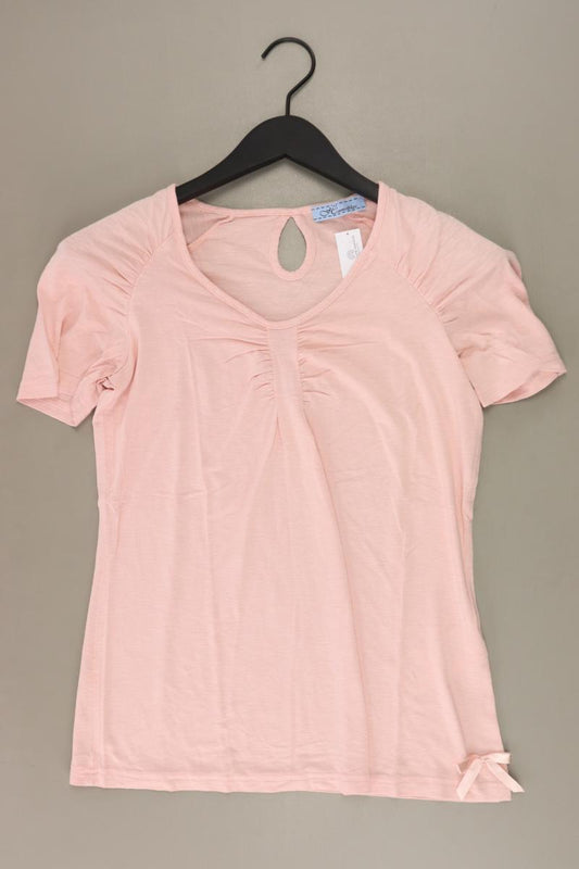 Himmelblau T-Shirt Gr. 36 Kurzarm rosa aus Viskose