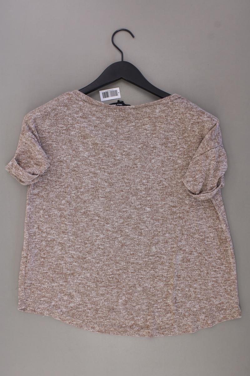 Tally Weijl Strickshirt Gr. XS Kurzarm braun aus Polyester