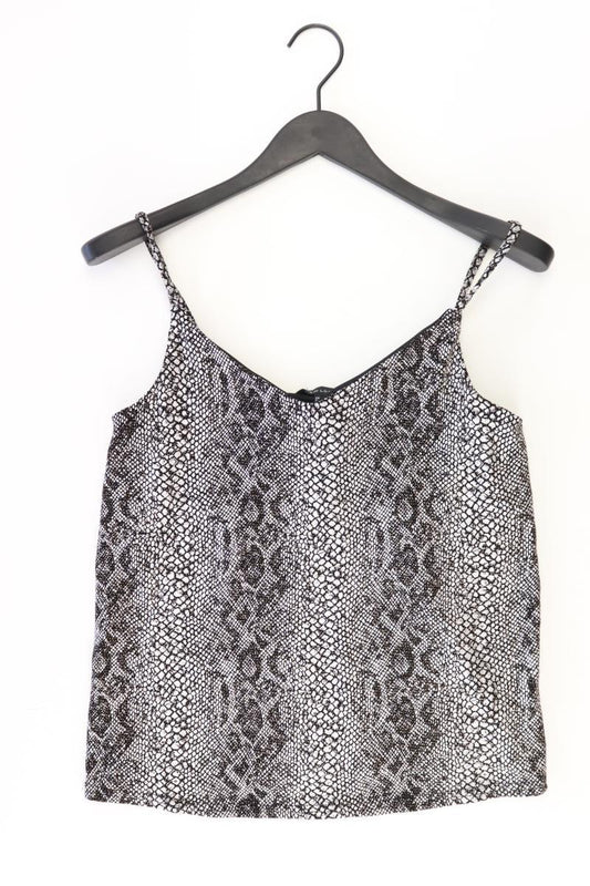 New Look Glitzerndes Top Gr. 36 mit Tierdruck mit Glitzer silber