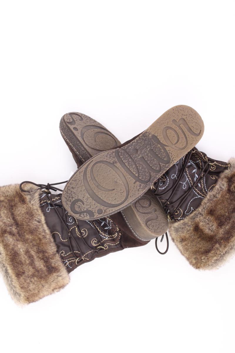 s.Oliver Winterstiefel Gr. 36 braun aus Leder