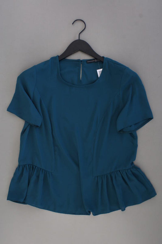 Atmosphere Bluse Gr. 38 Kurzarm blau aus Polyester