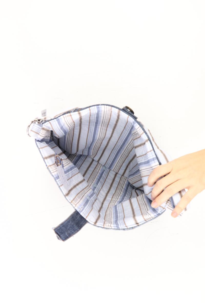 Upcycling Umhängetasche blau