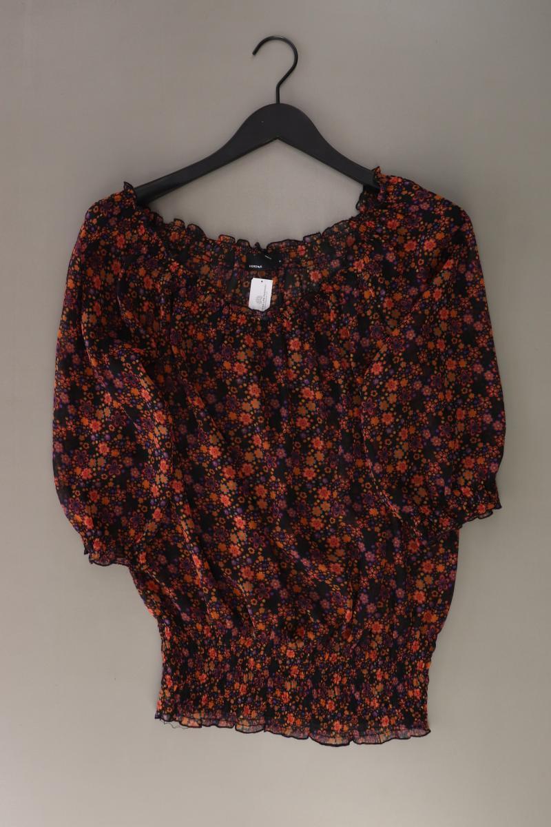 Vero Moda Bluse Gr. M mit Blumenmuster 3/4 Ärmel mit Carmen-Ausschnitt