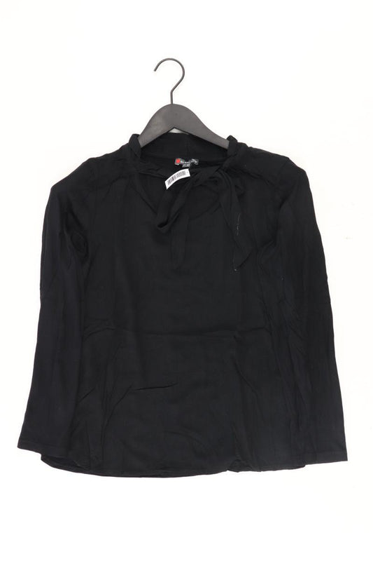 Street One Chiffonbluse Gr. 40 Langarm schwarz aus Viskose