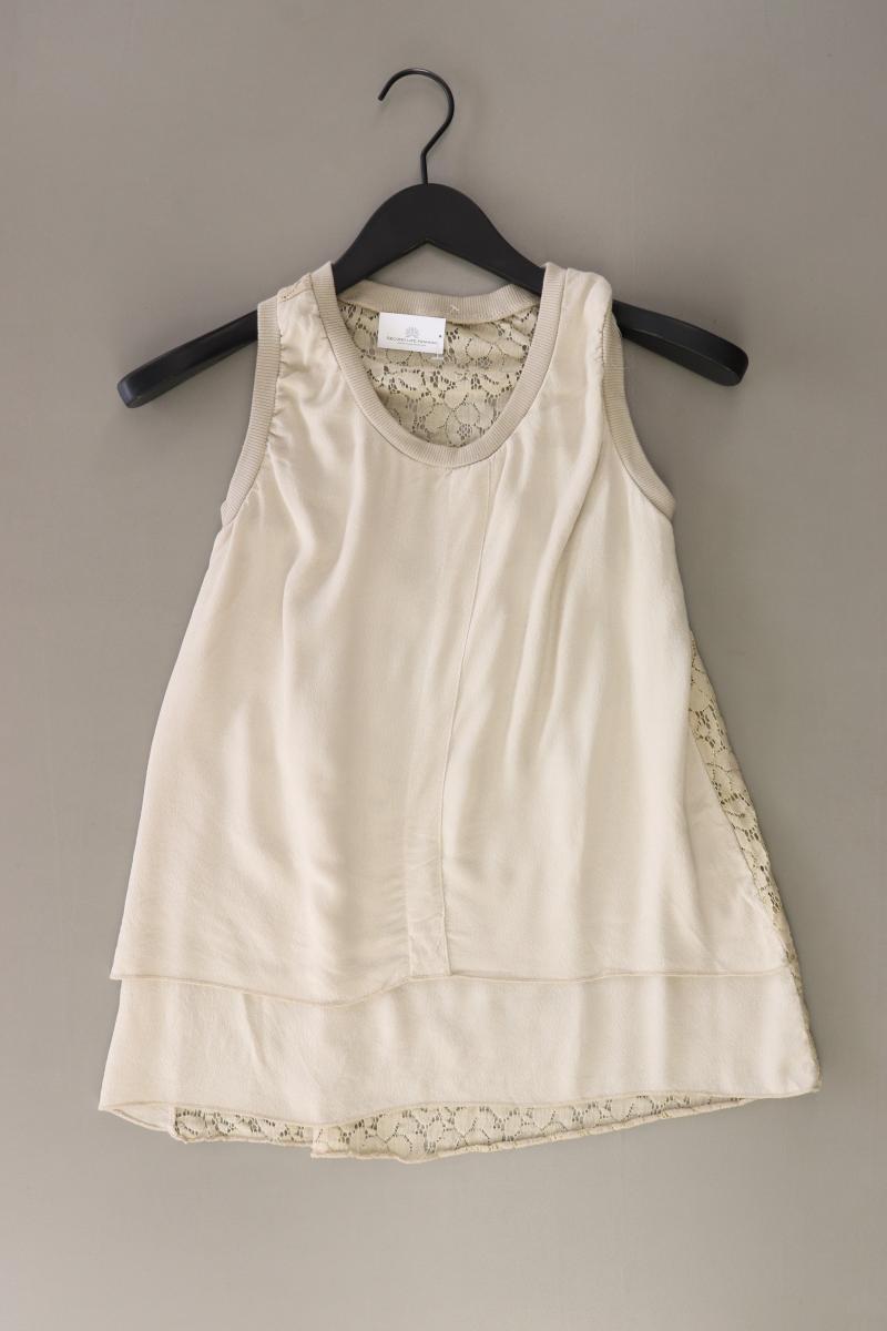 Ärmellose Bluse Gr. XS creme