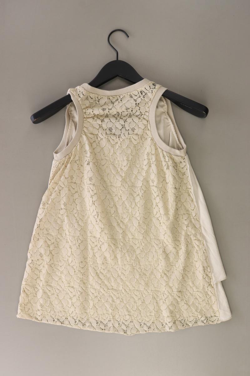 Ärmellose Bluse Gr. XS creme