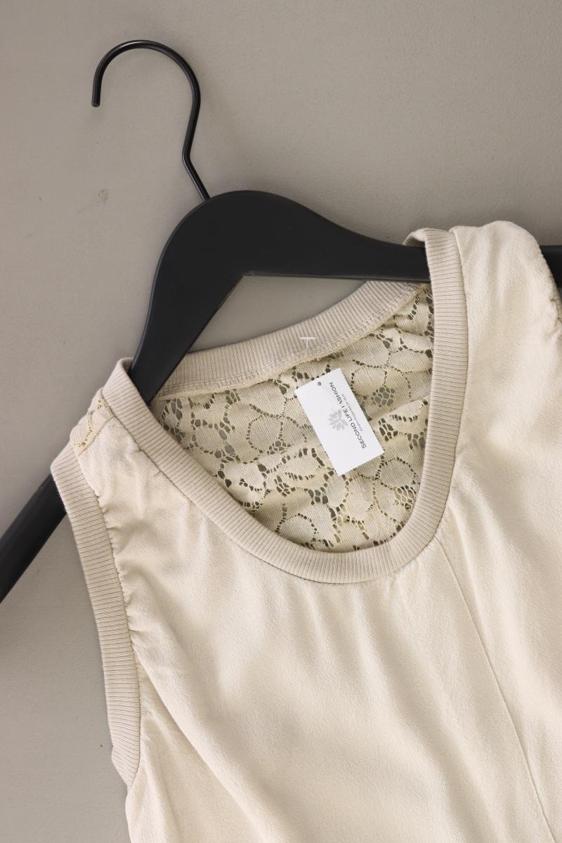 Ärmellose Bluse Gr. XS creme