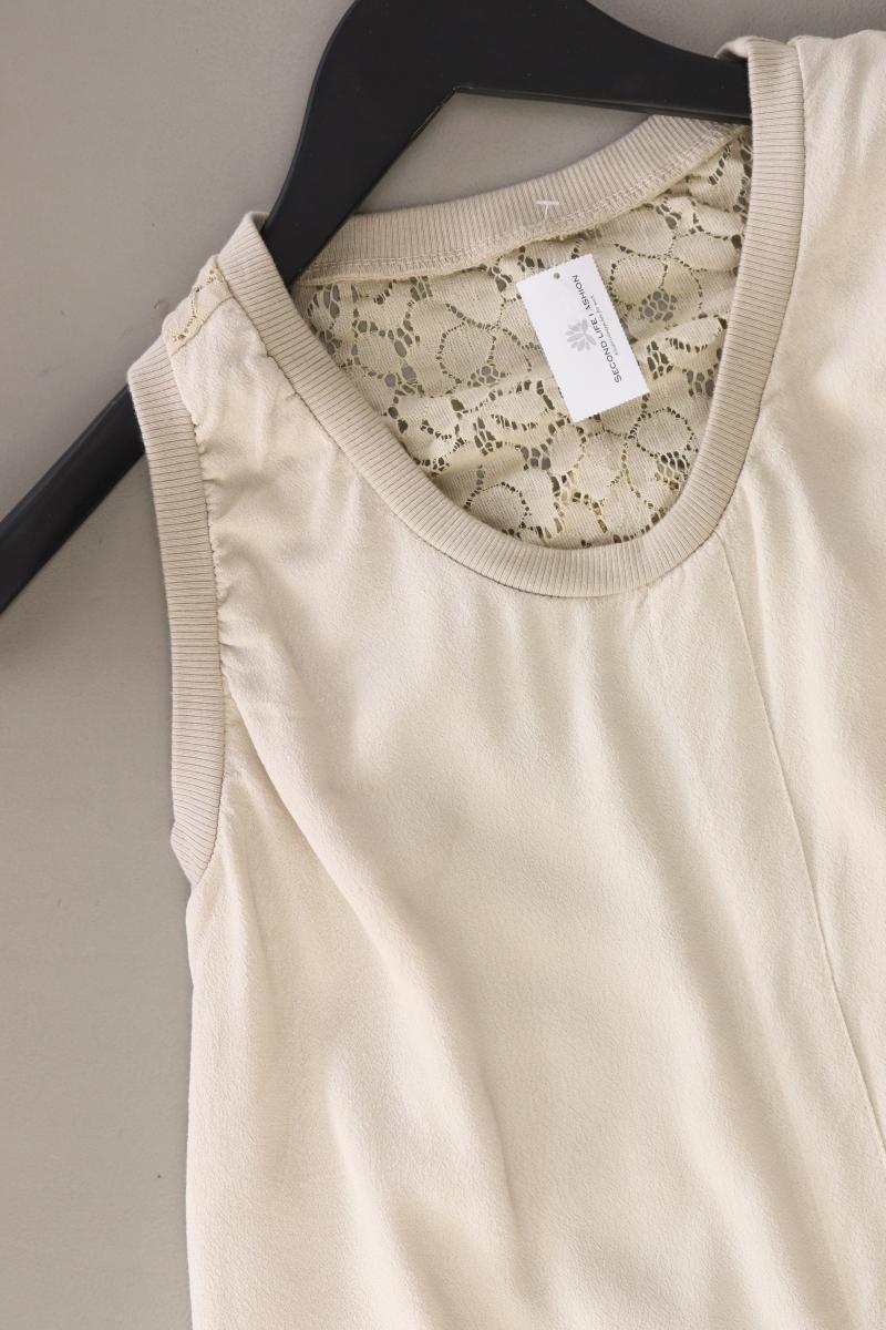 Ärmellose Bluse Gr. XS creme