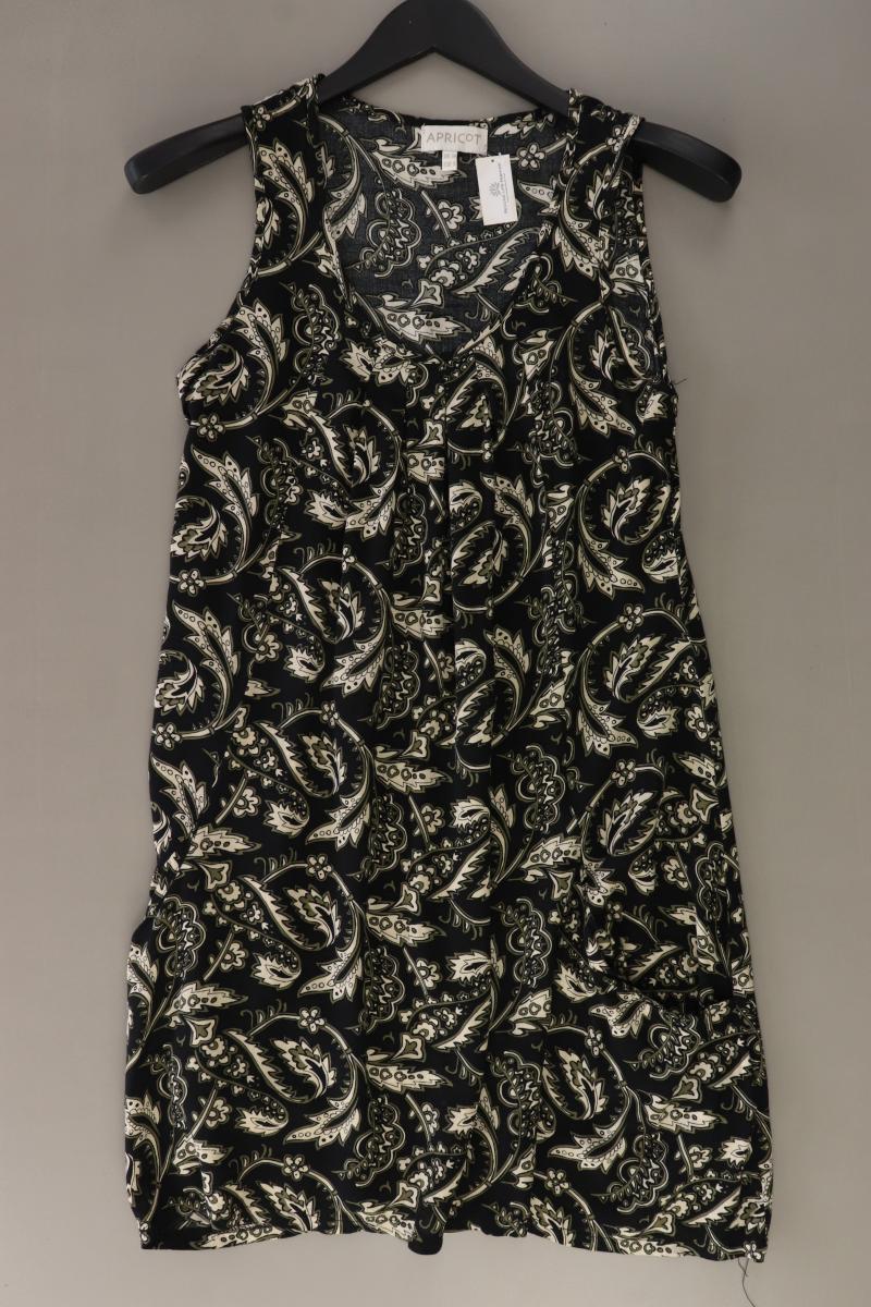 Apricot Trägerkleid Gr. S mit Paisleymuster Ärmellos schwarz aus Viskose