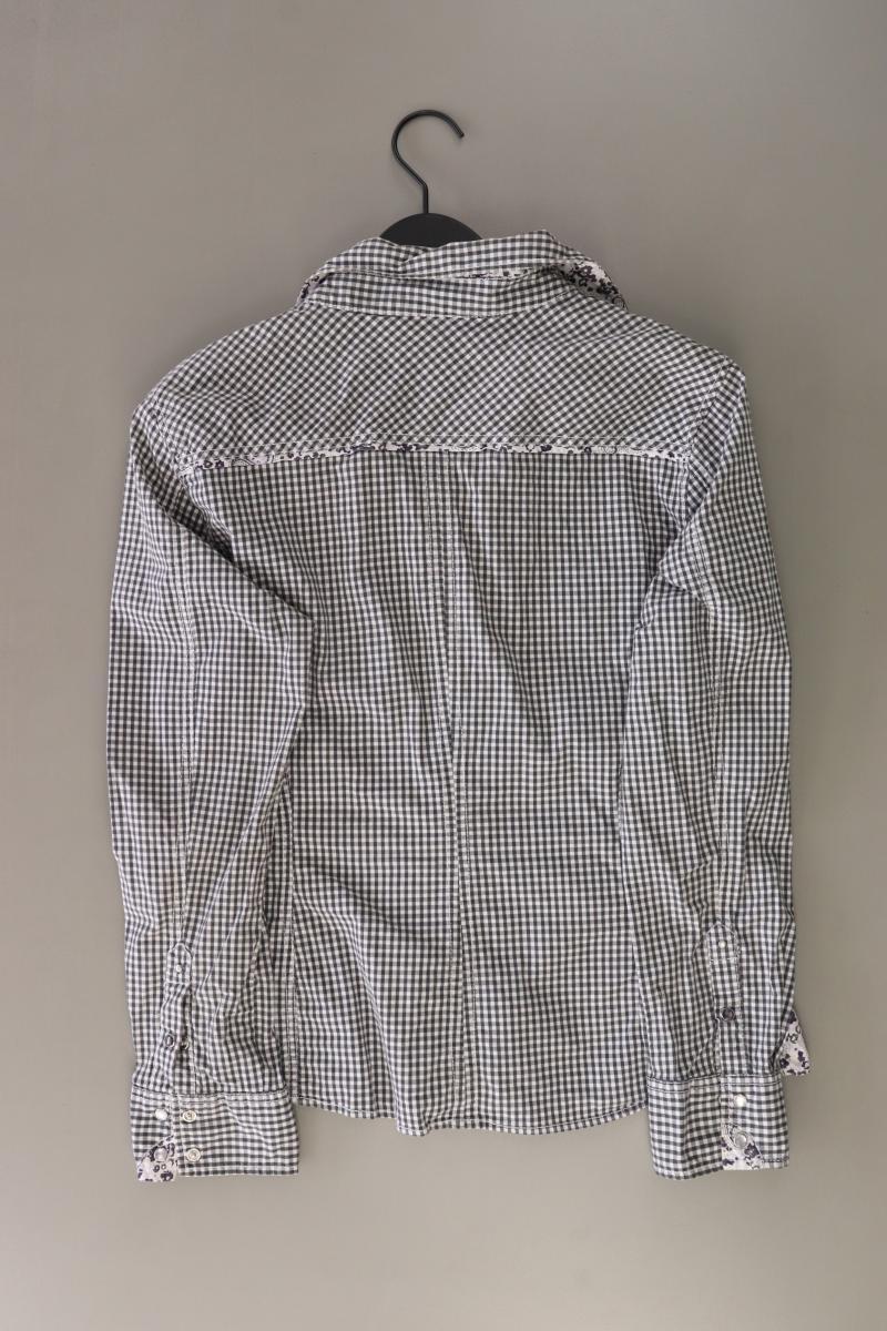 Street One Karobluse Gr. 40 kariert Langarm grau aus Baumwolle