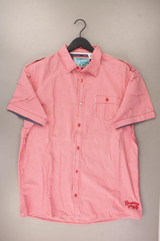 Kurzarmhemd für Herren Gr. Hemdgröße 46 rot aus Baumwolle