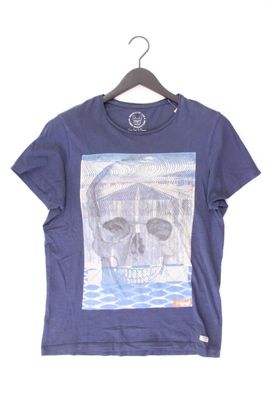 Jack & Jones Printshirt für Herren Gr. M Kurzarm blau