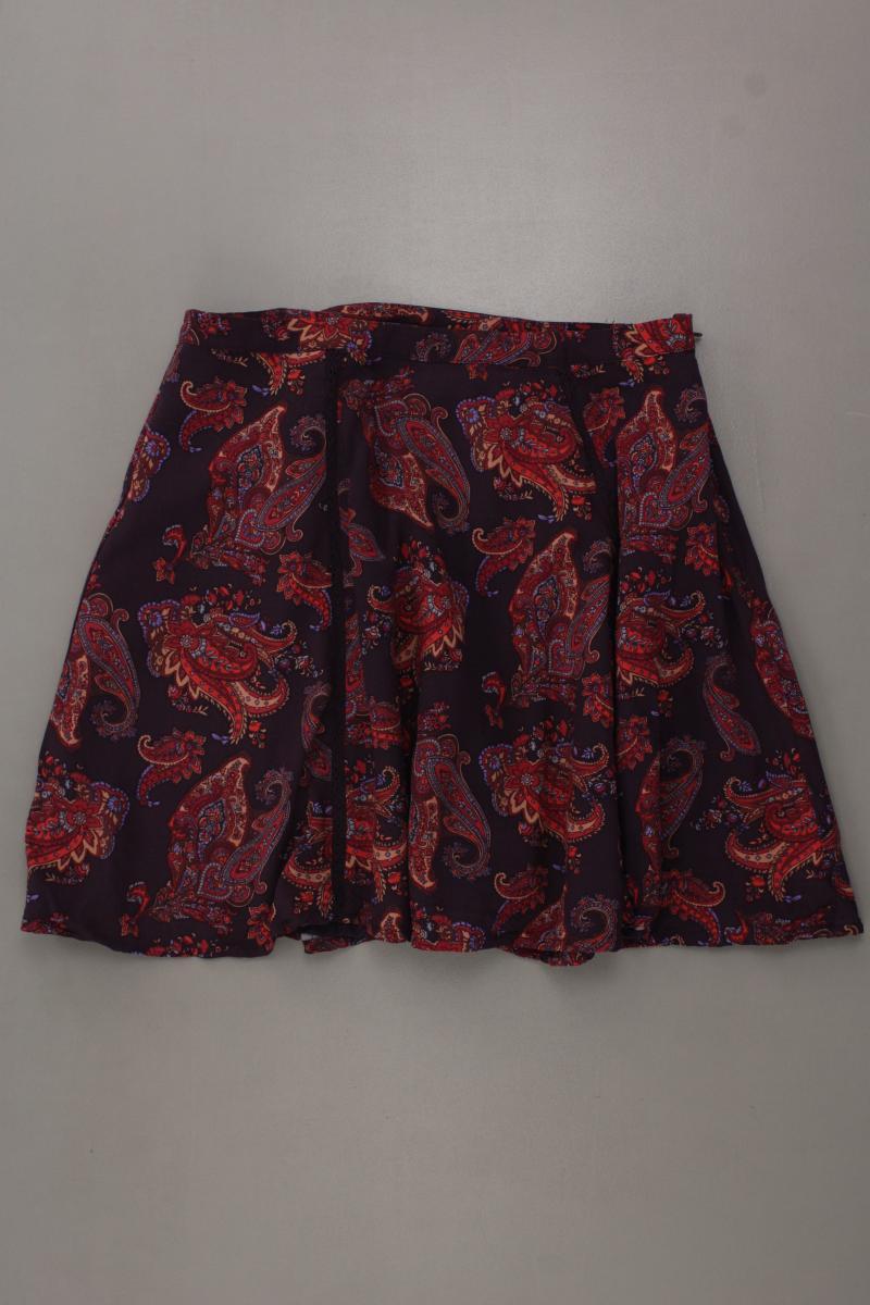 forever 21 Kurzer Rock Gr. S mit Paisleymuster rot aus Polyester