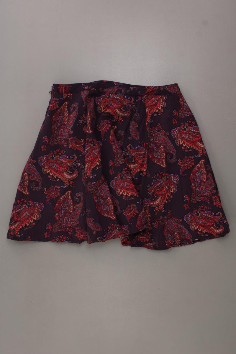 forever 21 Kurzer Rock Gr. S mit Paisleymuster rot aus Polyester