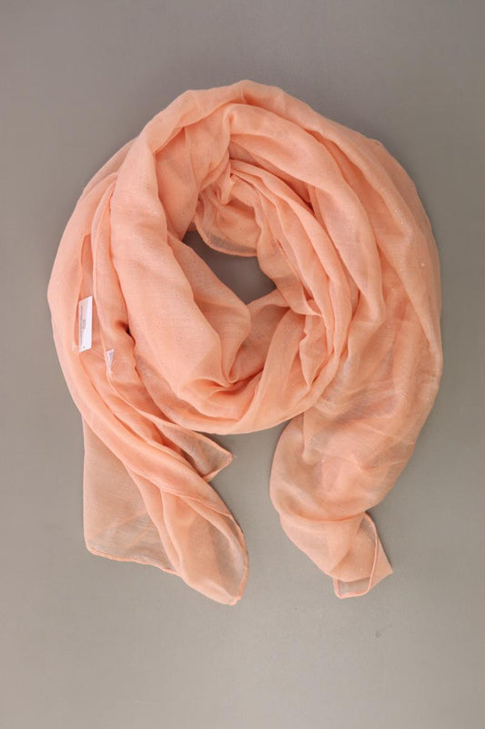 Tuch mit Glitzer orange aus Viskose