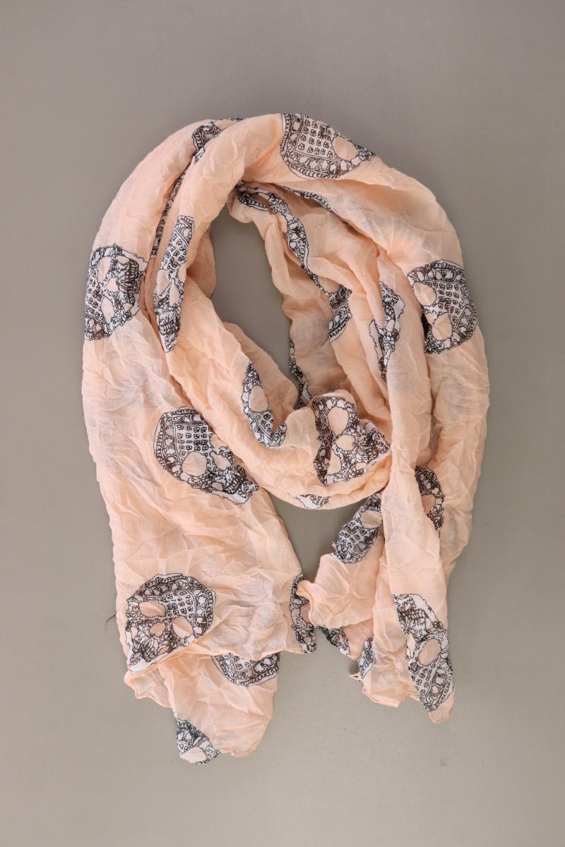 Tuch mit Totenkopfmuster rosa