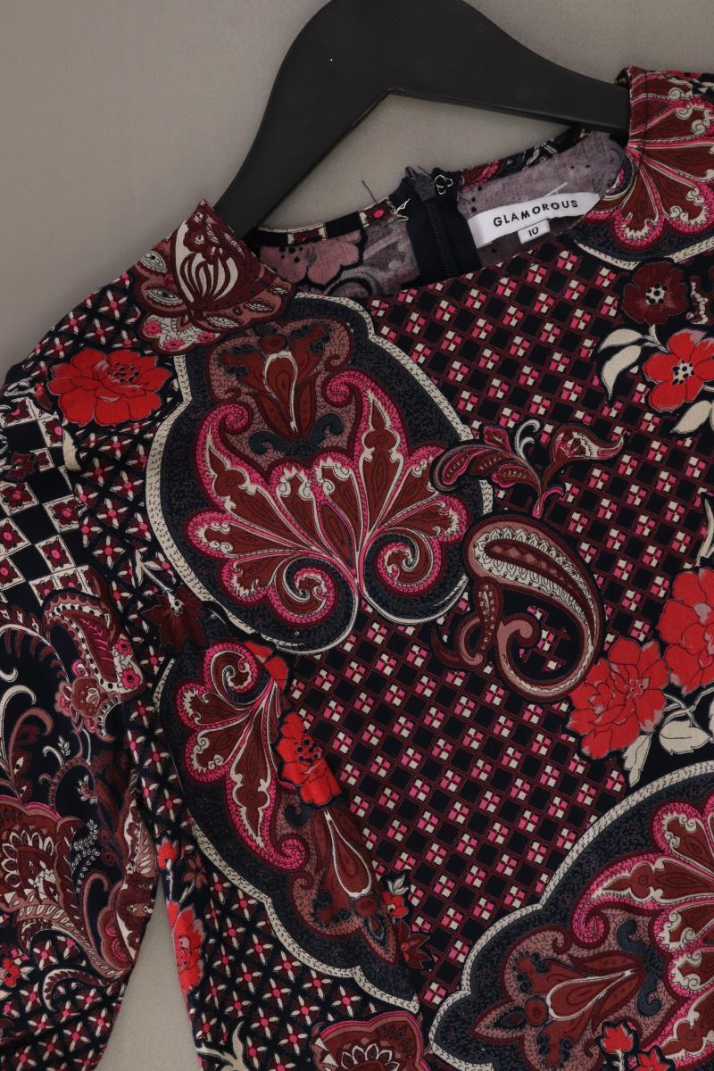 Glamorous Kurzarmkleid Gr. XS mit Blumenmuster rot aus Viskose