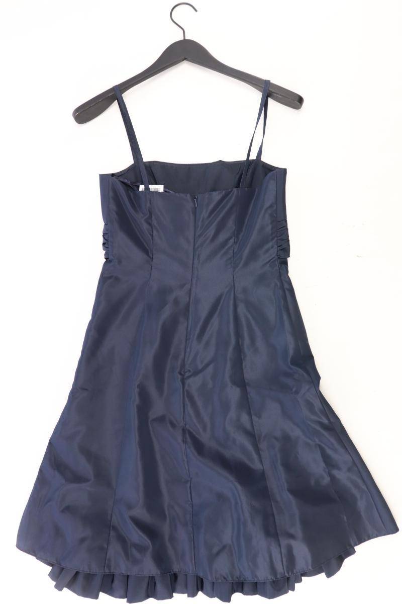 AMBIANCE Abendkleid Gr. 36 Träger blau aus Polyester