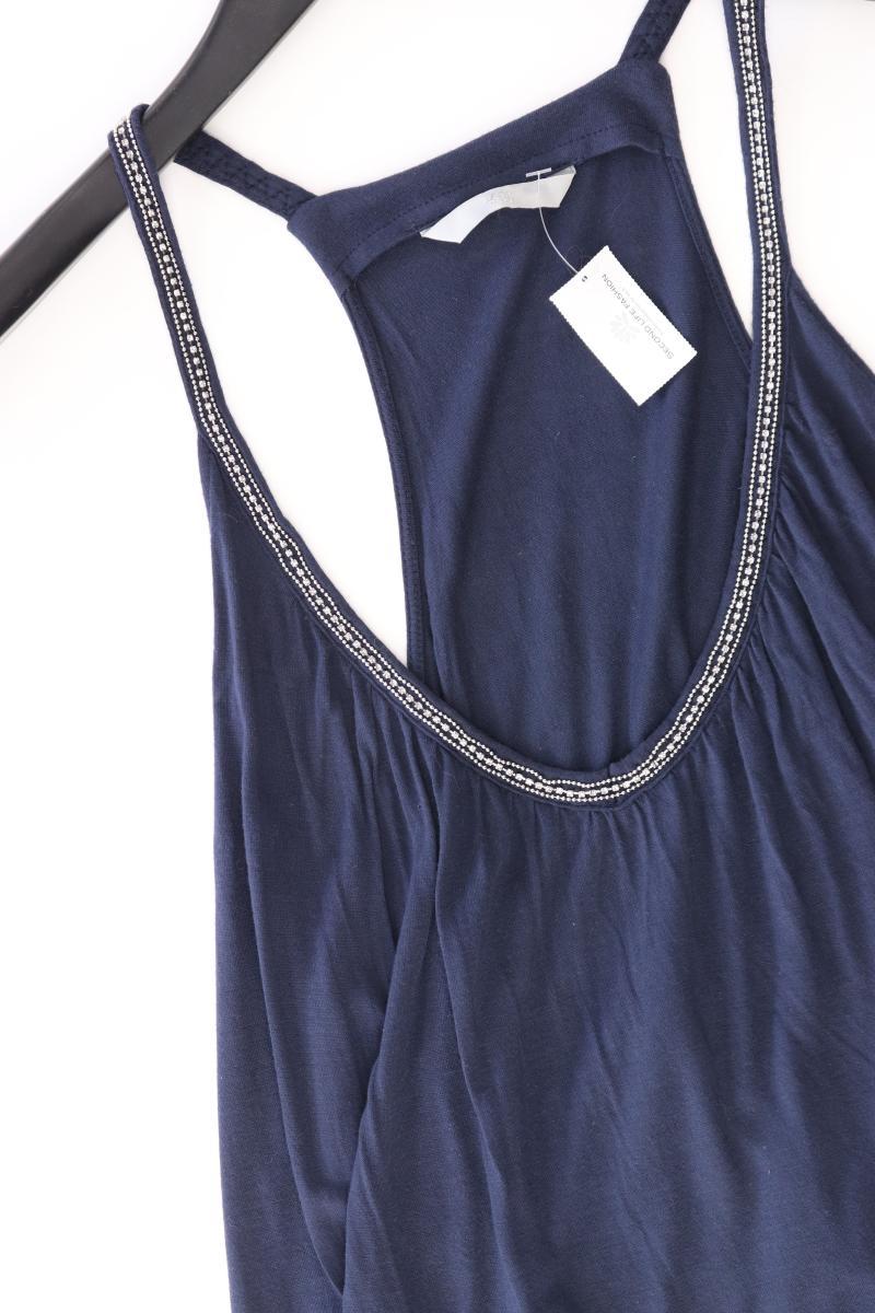 H&M Trägertop Gr. L blau aus Viskose