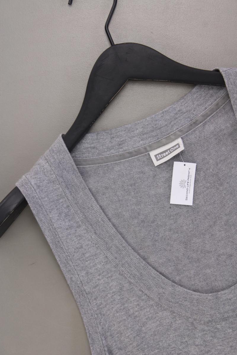 Street One Strickkleid Gr. 40 neuwertig Ärmellos grau