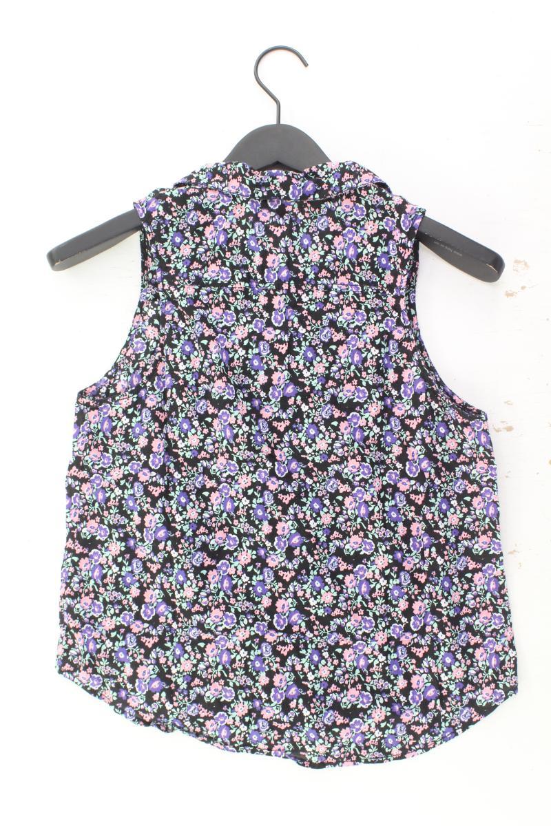H&M Ärmellose Bluse Gr. 36 mit Blumenmuster mehrfarbig